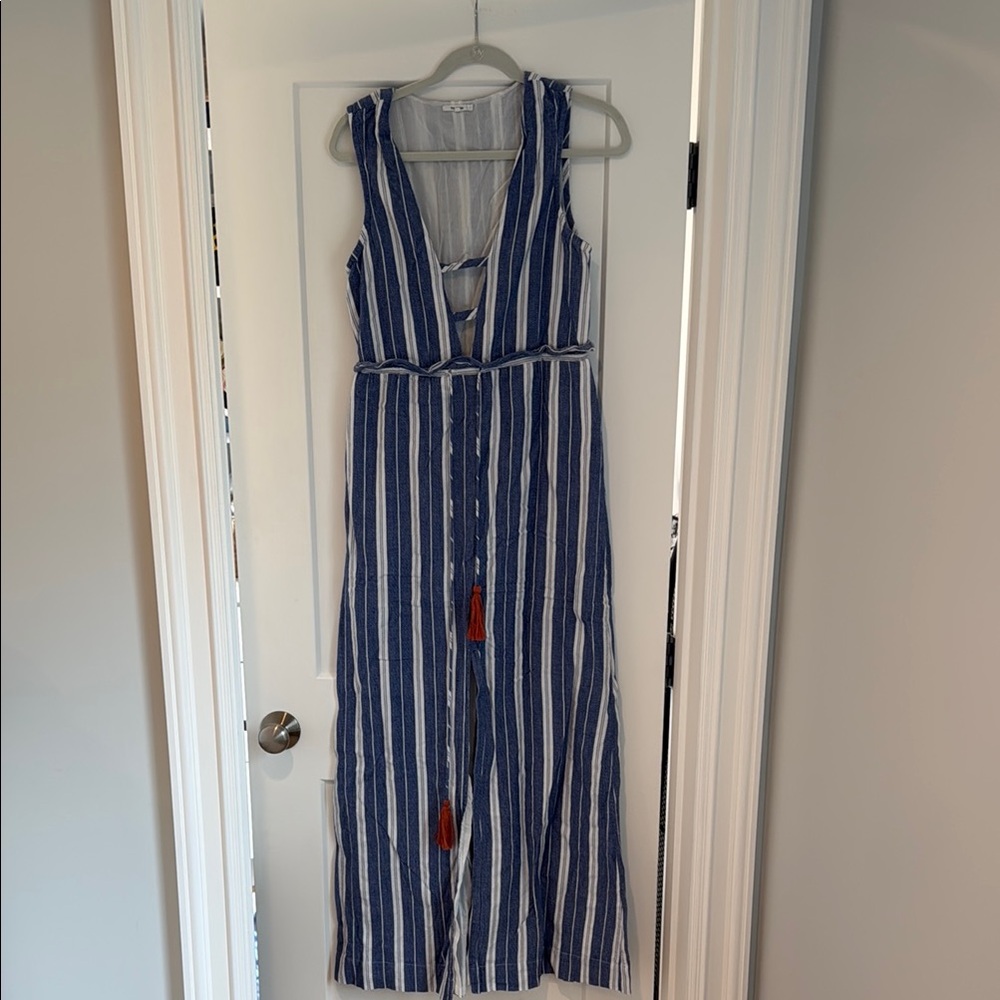 Striped Blue and White Summer Dress